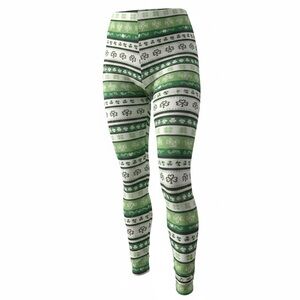 St Pattys Green Patterned Women's Leggings